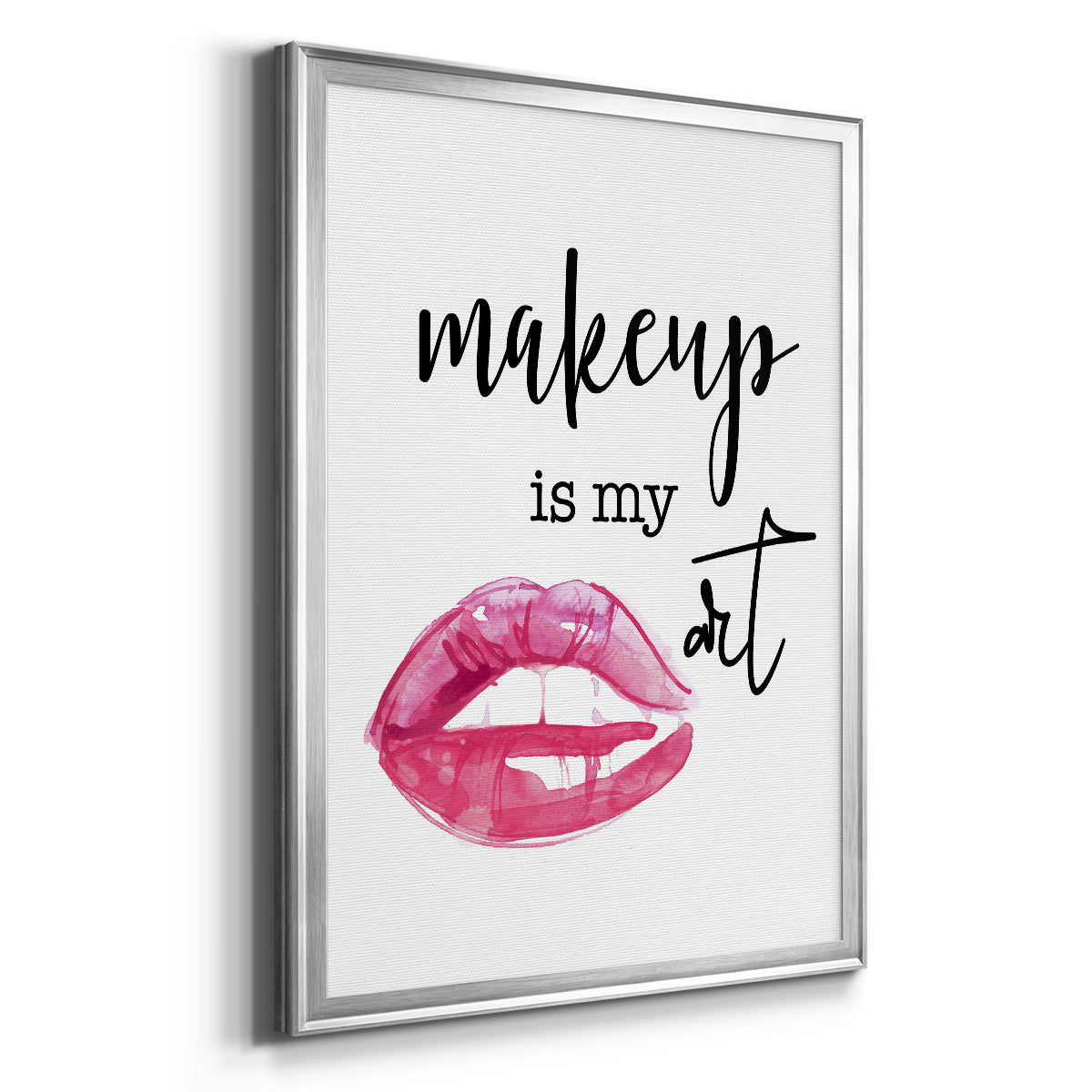 Makeup is My Art - Modern Framed Canvas Print
