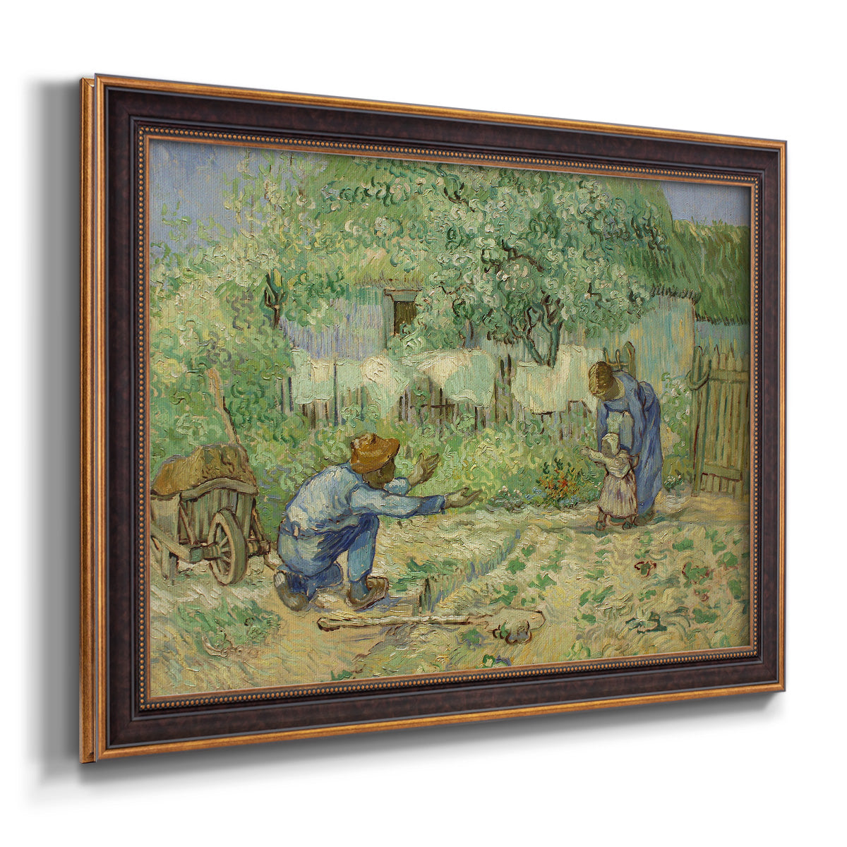 First Steps - Ornate Framed Canvas Print