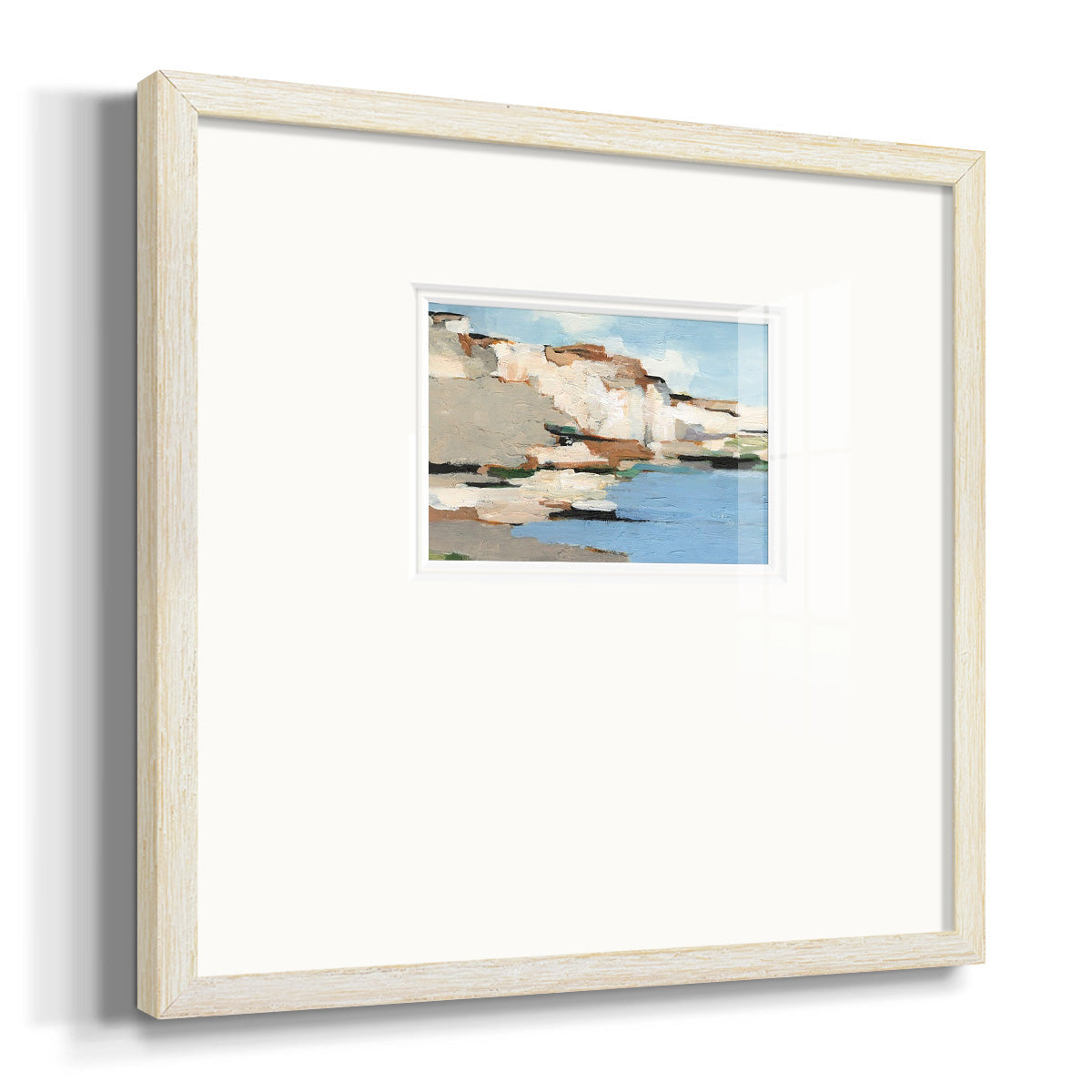 White Rock Cliffs I Premium Framed Print Double Matboard