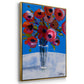 Poppies - Framed Premium Gallery Wrapped Canvas L Frame - Ready to Hang