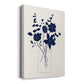 Indigo Sketch Bouquet I - Canvas Art Print