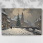 Pale Winter Snow Whisper - Canvas Art Print