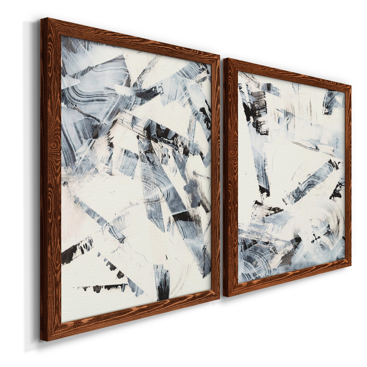 Fractured Ice I - Premium Framed Canvas 2 Piece Set - Ready to Hang