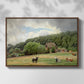 Farm with Grazing Cows (Bondegård med beitende kuer), 1892 - Floater Framed Canvas Print