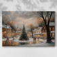 Hearth of Amber Whisper - Canvas Art Print