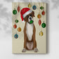 Christmas Boxer and Bauble Ball - Gallery Wrapped Canvas