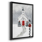 Soft Silent Night - Modern Framed Canvas Print