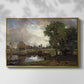 Dedham Lock and Mill, c. 1820 - Floater Framed Canvas Print
