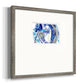 Blue Flow- Premium Framed Print Double Matboard