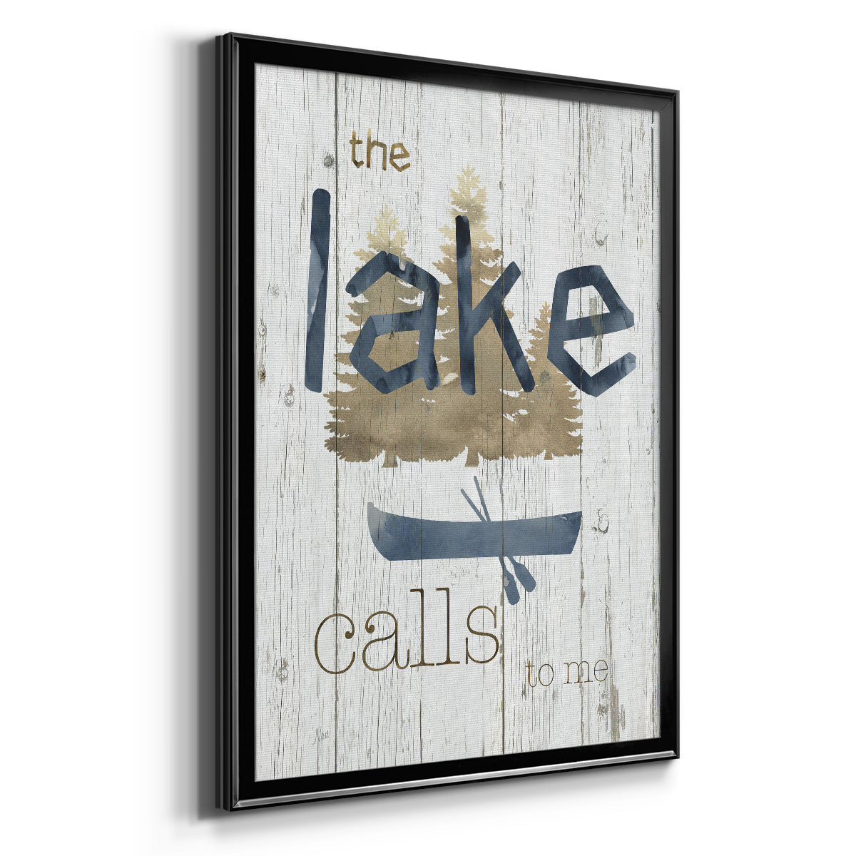 Lake Calls Me - Modern Framed Canvas Print