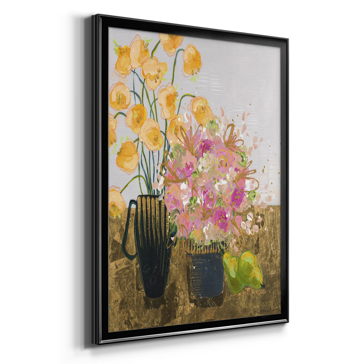 Not So Still Life - Modern Framed Canvas Print