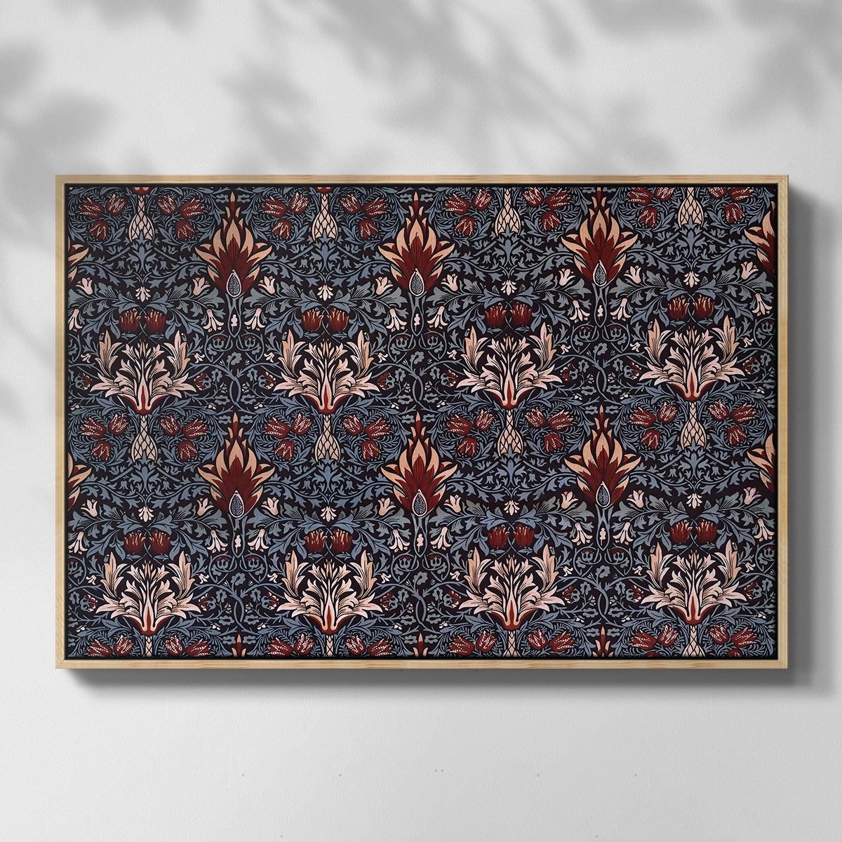 Snakeshead (Printed Textile), c. 1876 - Floater Framed Canvas Print