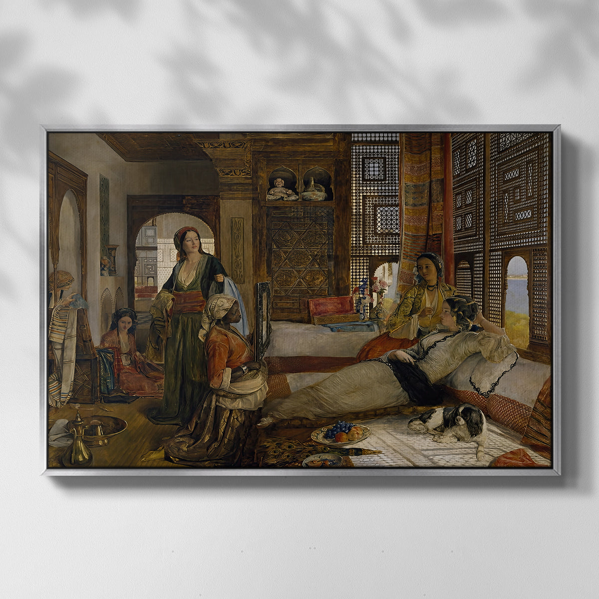 The Harem, 1876 - Floater Framed Canvas Print