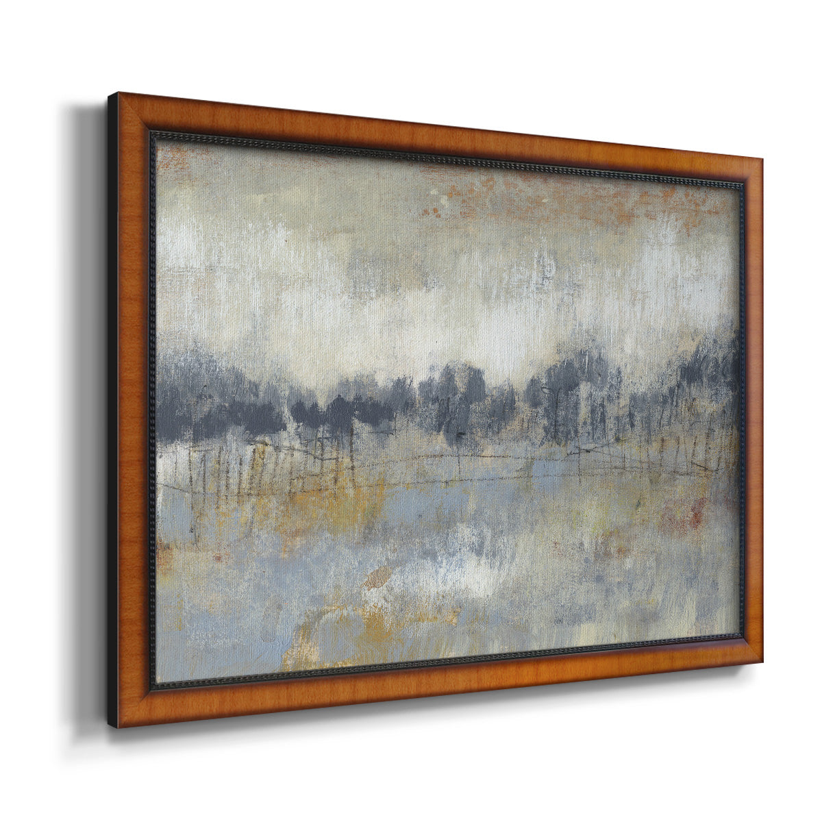 Cool Grey Horizon II Premium Framed Canvas- Ready to Hang