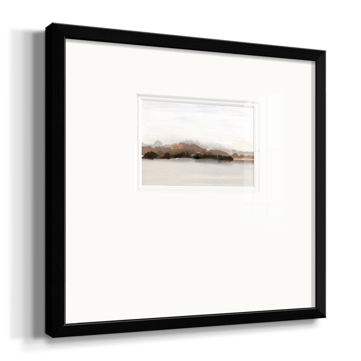 Slauson Mountain at Dusk Premium Framed Print Double Matboard