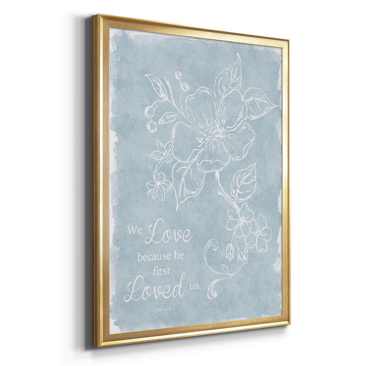 Loved Us First - Modern Framed Canvas Print