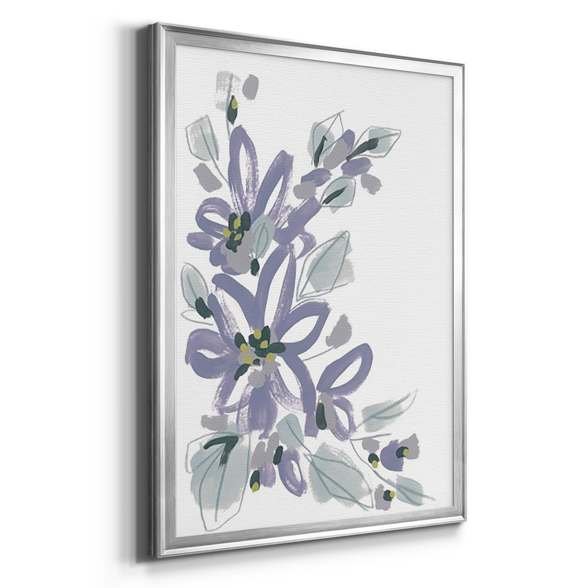 Periwinkle Patch I - Modern Framed Canvas Print