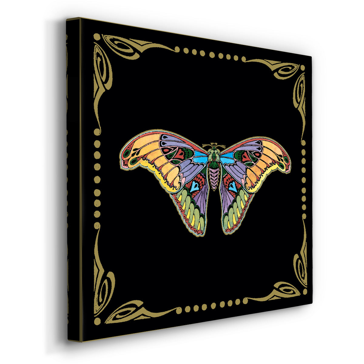 Cloisonne Butterfly - Canvas Art Print