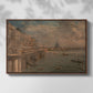 Somerset House Terrace from Waterloo Bridge, c. 1819 - Floater Framed Canvas Print