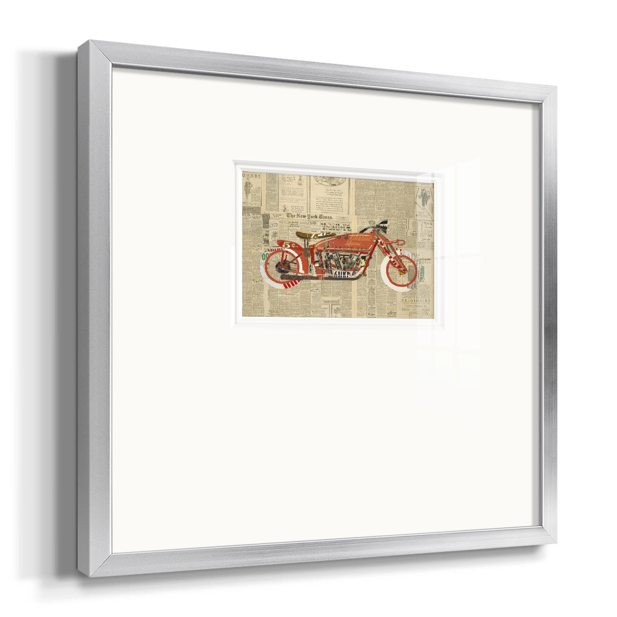 Vintage Red Premium Framed Print Double Matboard