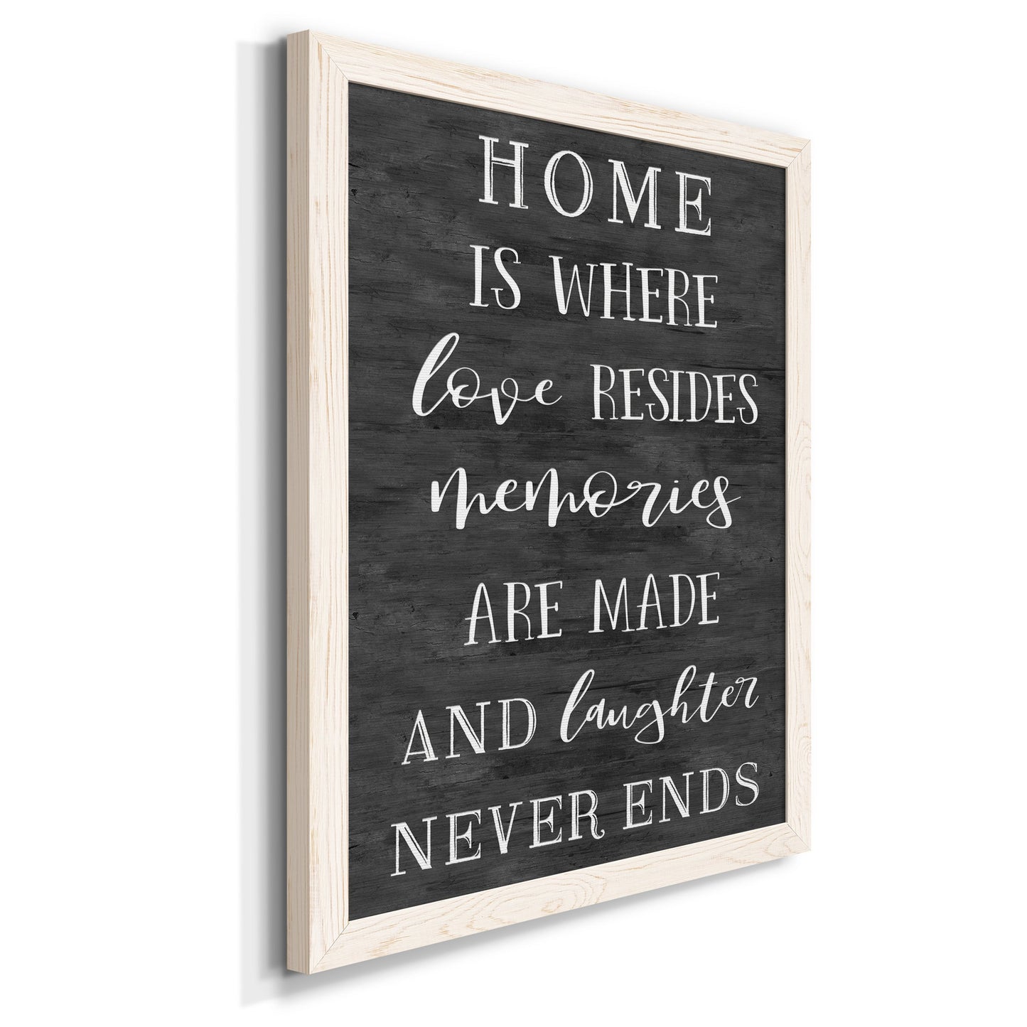 Love Resides - Premium Canvas Framed in Barnwood - Ready to Hang