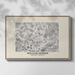 Fleurs, 1866 (Morris Inspired) - Floater Framed Canvas Print