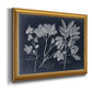 Foliage on Navy VI Premium Framed Canvas- Ready to Hang