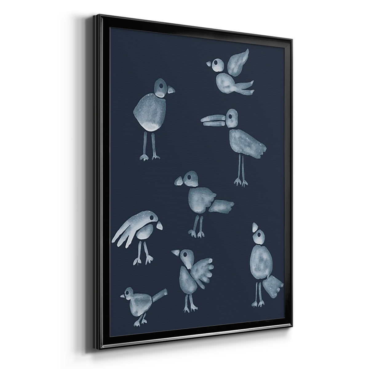 Flock I - Modern Framed Canvas Print