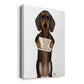 Love and Dachshund Premium Gallery Wrapped Canvas - Ready to Hang