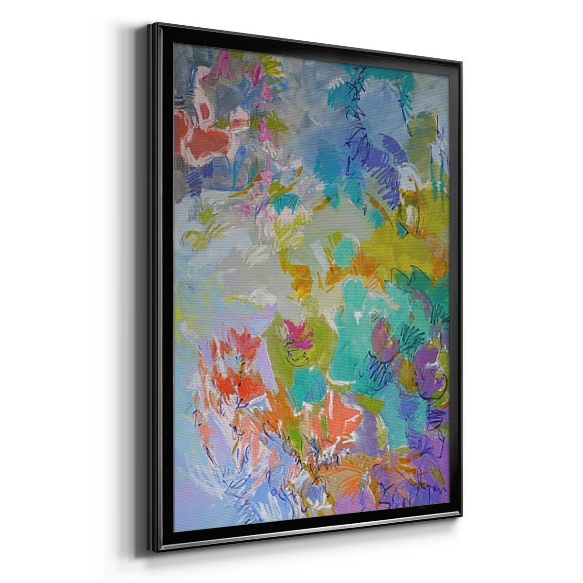 Let Me Bloom I Am - Modern Framed Canvas Print