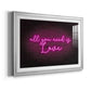 Neon Love I - Modern Framed Art Print