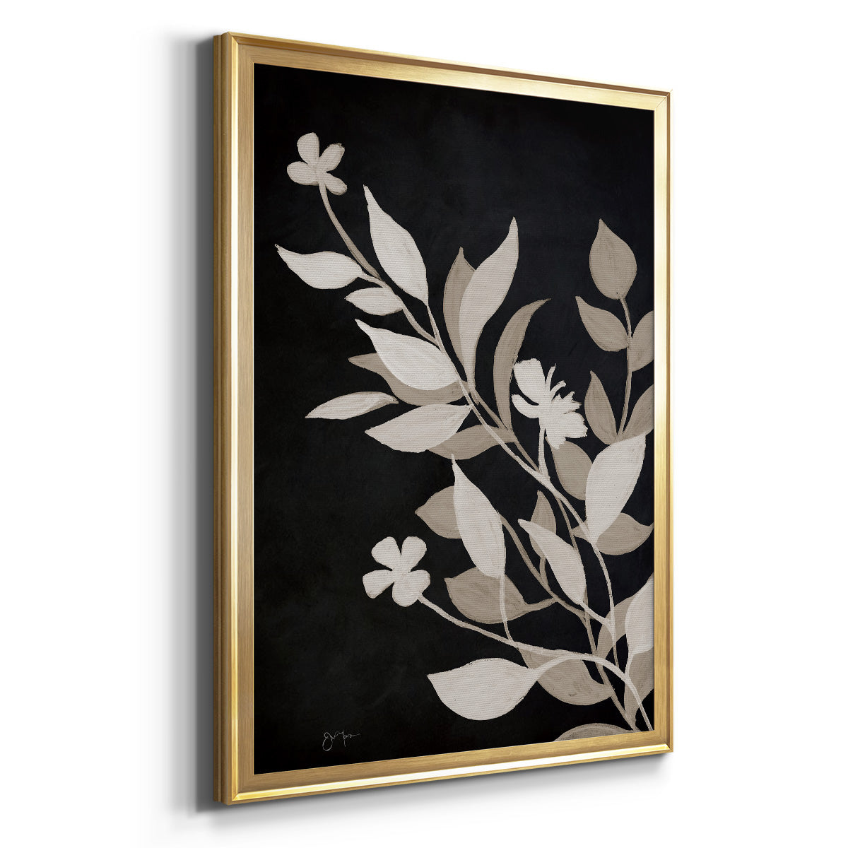 Midnight Silhouette II - Modern Framed Canvas Print