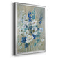 Blue Garden I - Modern Framed Canvas Print