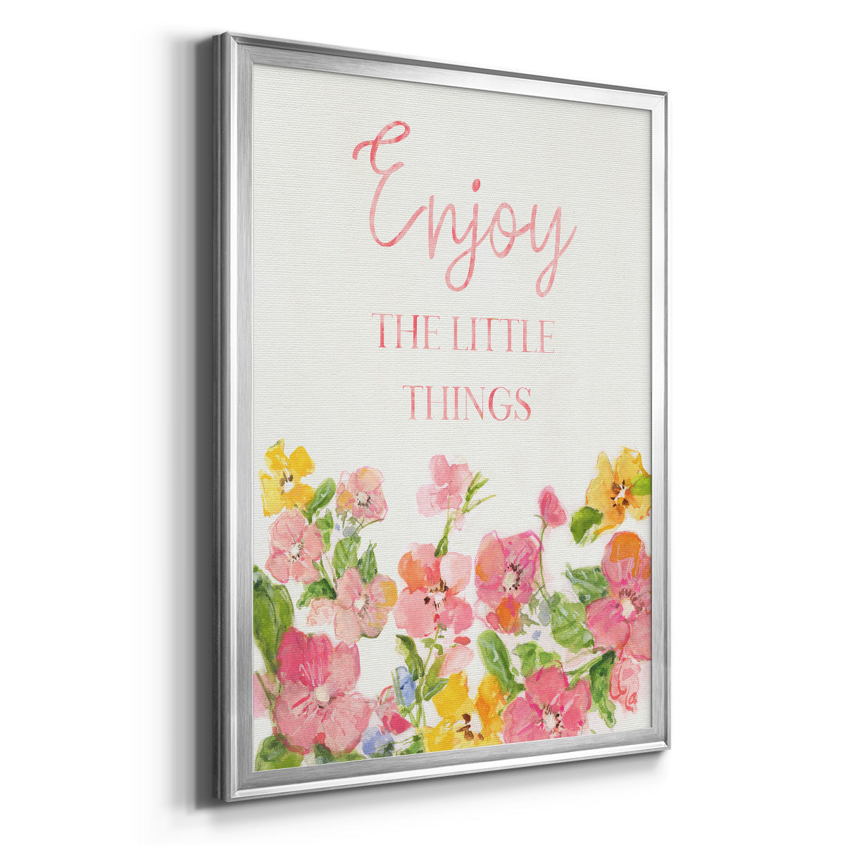 Little Things - Modern Framed Canvas Print