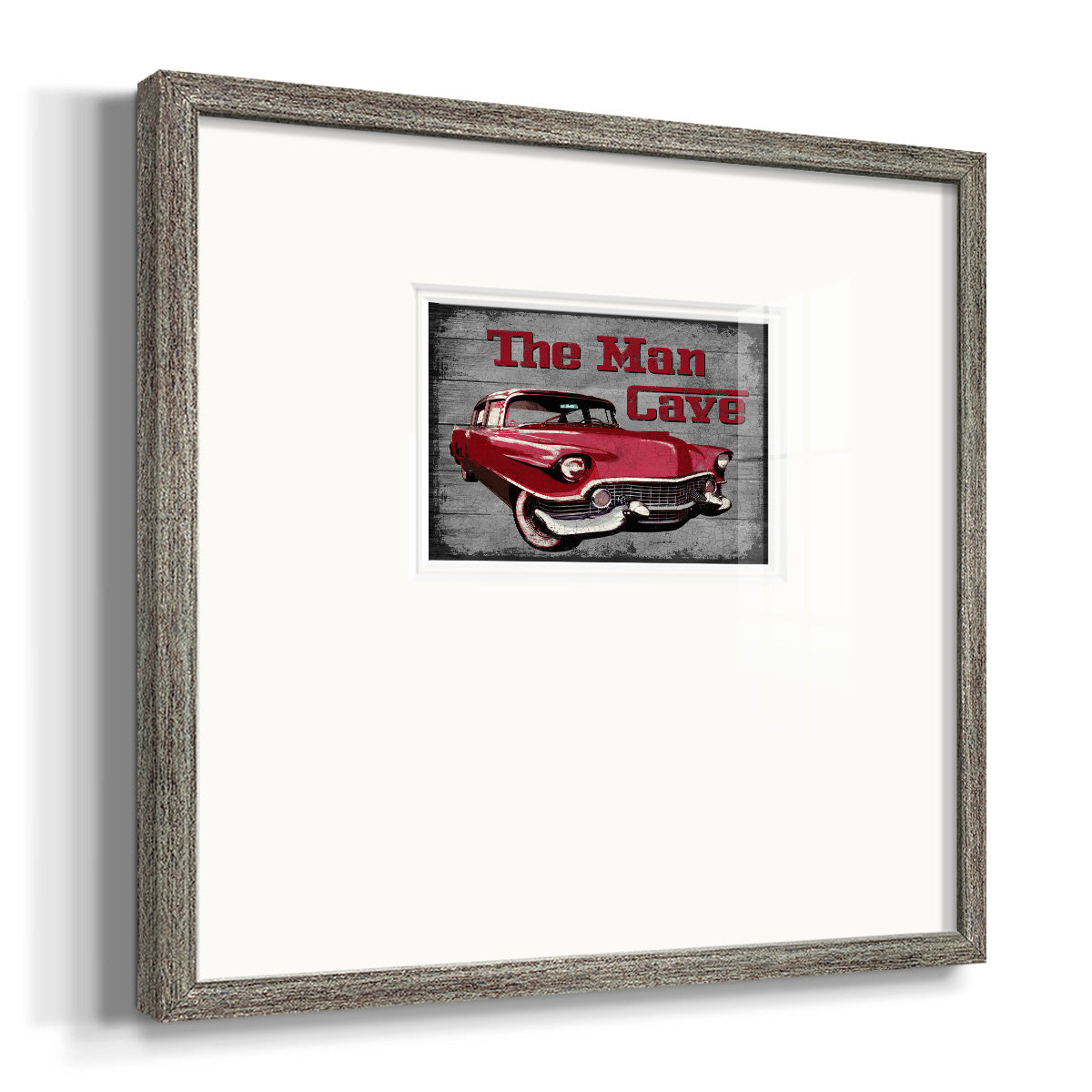 The Man Cave Premium Framed Print Double Matboard