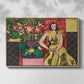 Seated Woman with a Vase of Amaryllis, 1941 - Floater Framed Canvas Print