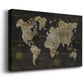 Safari World Map Premium Gallery Wrapped Canvas - Ready to Hang