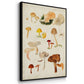 Mushroom Species VI - Framed Premium Gallery Wrapped Canvas L Frame 3 Piece Set - Ready to Hang