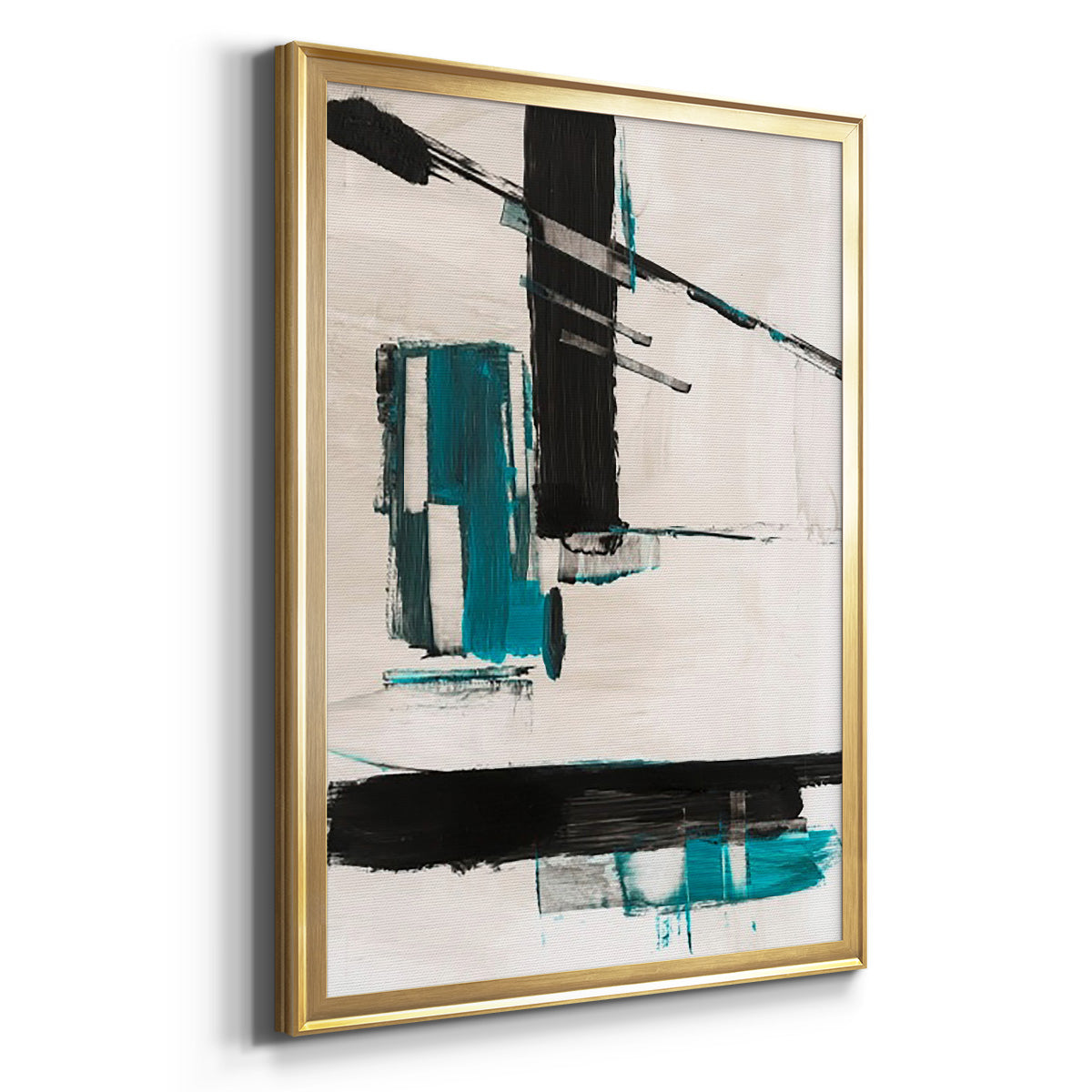 Geometry Notes II - Modern Framed Canvas Print