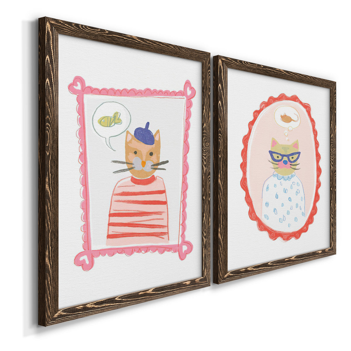 Cameo Characters I - Premium Framed Canvas 2 Piece Set - Ready to Hang