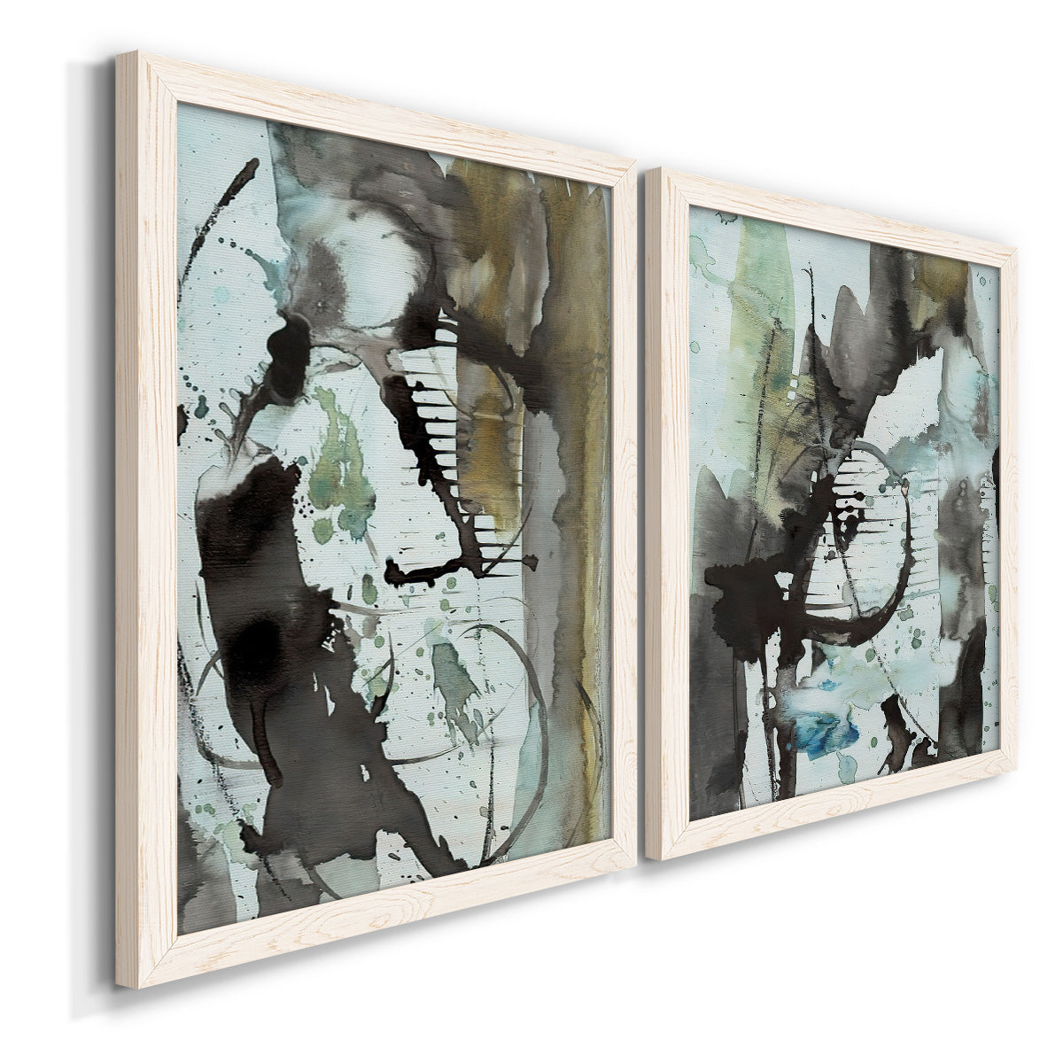 Lyrical Abstract I - Premium Framed Canvas 2 Piece Set - Ready to Hang