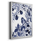 Indigo Song II - Modern Framed Canvas Print