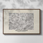 Fleurs, 1866 (Morris Inspired) - Floater Framed Canvas Print
