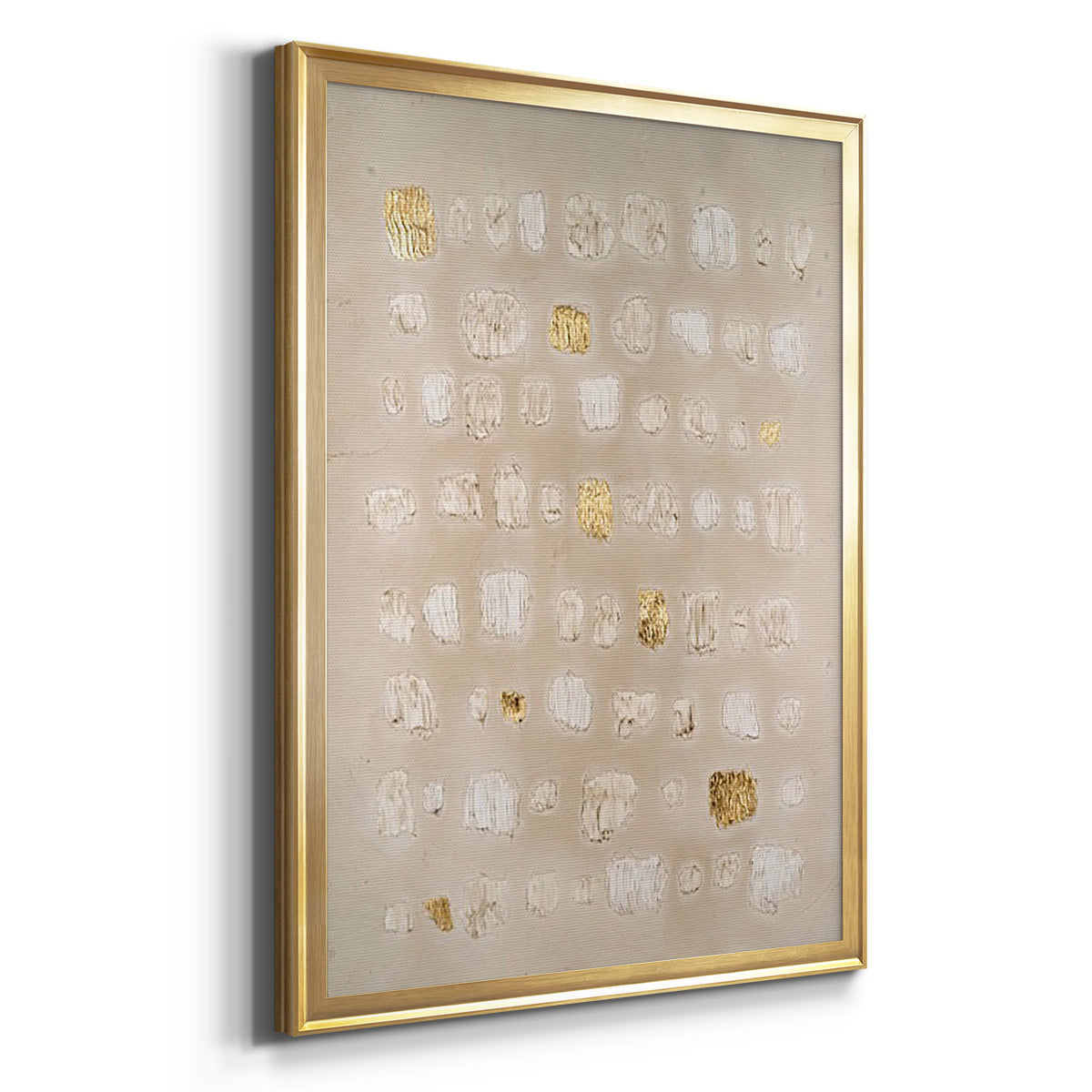 Embellished Cobblestone II - Modern Framed Canvas Print
