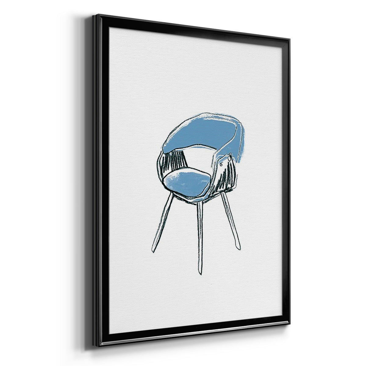 Take a Seat I - Modern Framed Canvas Print