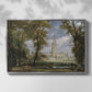 Salisbury Cathedral from the Bishop's Grounds, c. 1825 - Floater Framed Canvas Print