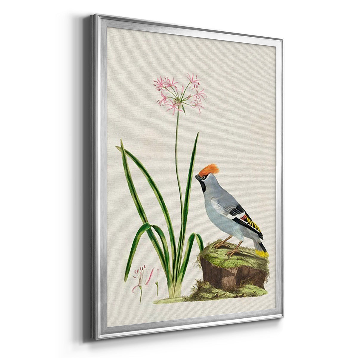 Bird in Habitat II - Modern Framed Canvas Print