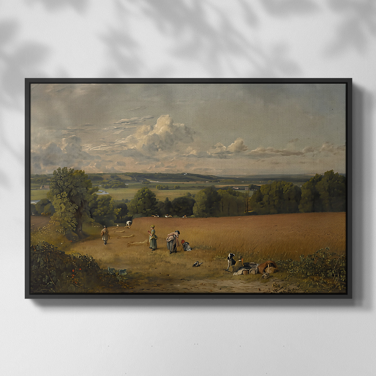 The Wheat Field, 1816 - Floater Framed Canvas Print