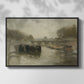 The Bridge (Le pont), 1895 - Floater Framed Canvas Print