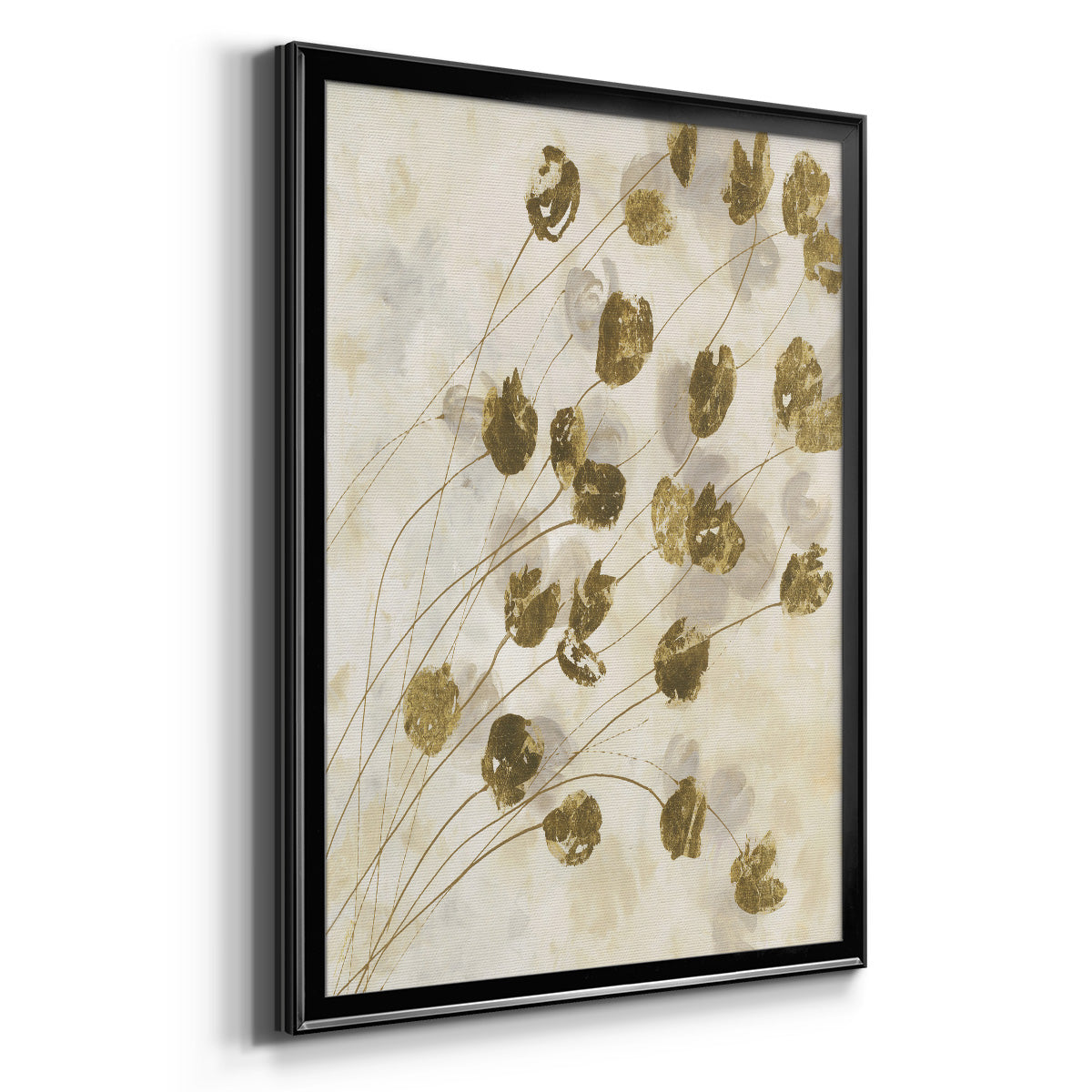 Elegance In Bloom IV - Modern Framed Canvas Print